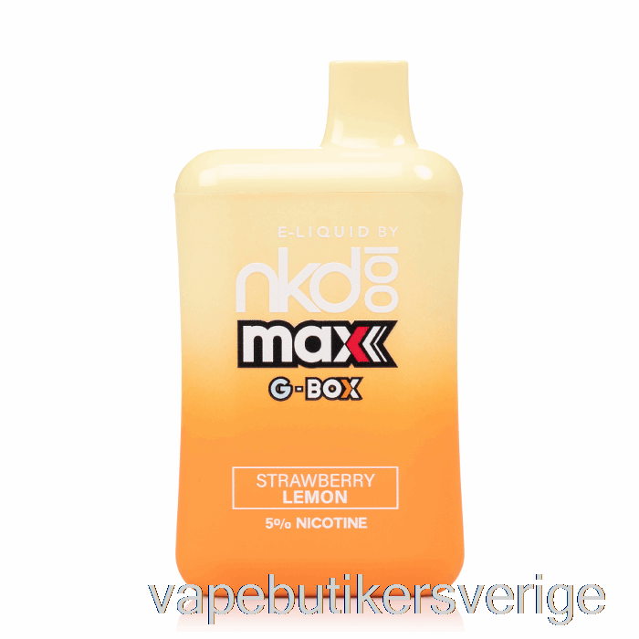 Vape Sverige Gbox X Naken 100 5500 Engångsjordgubbscitron